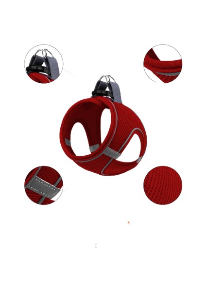 12’lı Set Air Mesh Antibakteriyel 2xs Gögüs Tasması Kırmızı