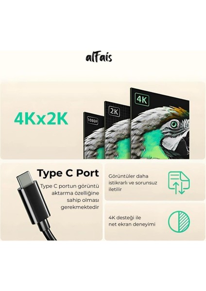 5147 4K Destekli Type-C To HDMI Görüntü Aktarım Adaptörü fırsatları