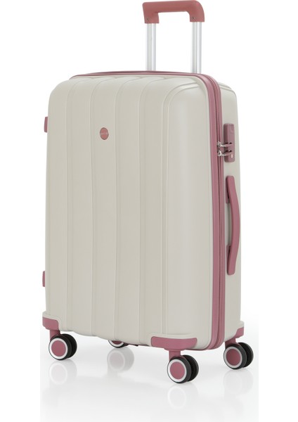 Polipropilen 3'lü Valiz Seti Orta & Kabin & Makyaj V305