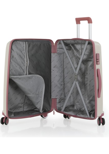 Polipropilen 3'lü Valiz Seti Orta & Kabin & Makyaj V305