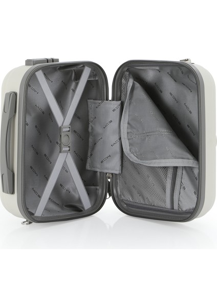 Polipropilen 3'lü Valiz Seti Büyük & Kabin & Makyaj V376