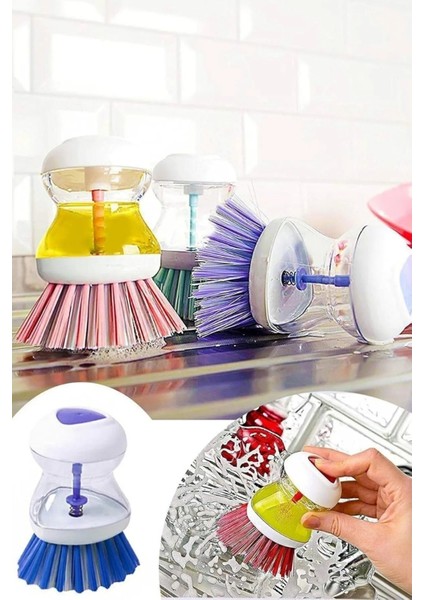 Sıvı Deterjan Hazneli Bulaşık Fırçası | Hazneli Mutfak ve Banyo Temizlik Fırçası modelleri