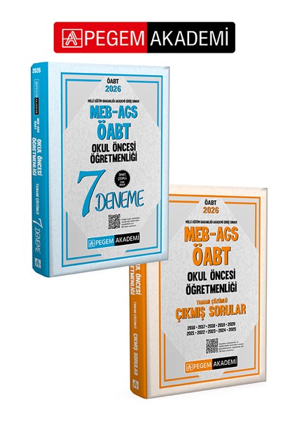PEGEM AKADEMİ 2026 MEB AGS ÖABT Okul Öncesi Öğretmenliği Tamamı Ç