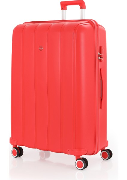 Polipropilen 3'lü Valiz Seti Büyük & Kabin & Makyaj V305