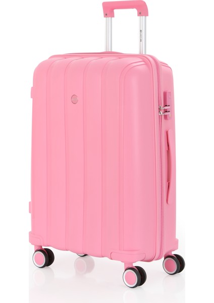 Polipropilen 3'lü Valiz Seti Büyük & Orta & Makyaj V305