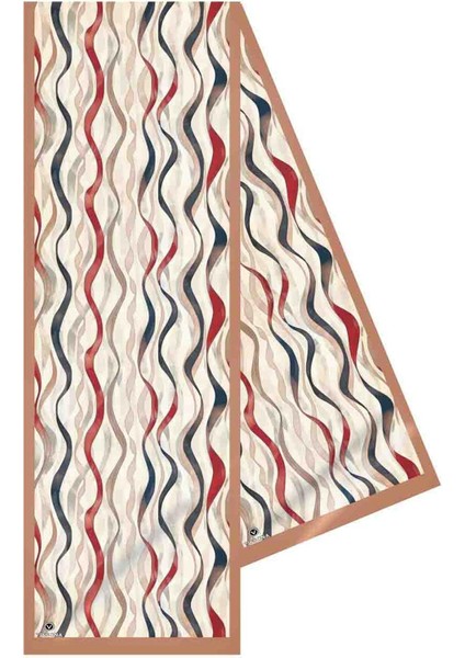 I81 %100 Ipek Geometrik Desenli Kadın Fular indirimleri