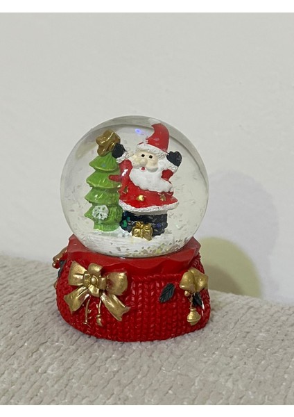 premium Kırmızı Kutuda 3'lü Yılbaşı Sürprizi: Lüks Ayıcık ve Noel Baba Kar Küresi Temalı Özel Hediye Seti fırsatları