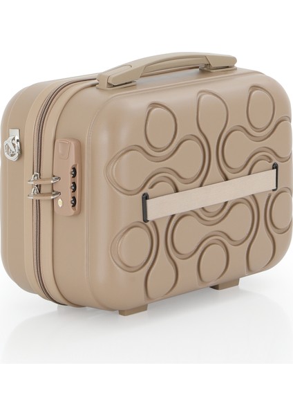 Polipropilen 3'lü Valiz Seti Büyük & Kabin & Makyaj V376