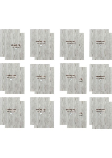 Dilman 1/50 Otokopili Sipariş Fişi 2 Nüsha Ürün Kodu: 4213 - 24 Adet