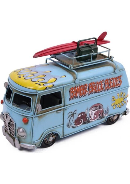 Dekoratif Metal Minibüs Çerçeveli ve Kumbaralı fırsatları