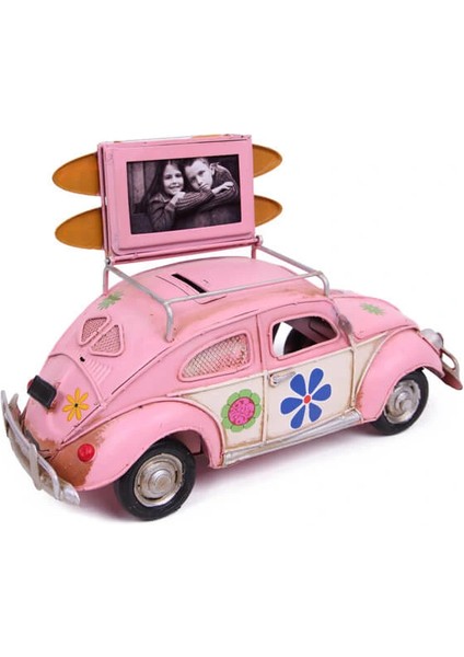 Dekoratif Metal Araba Çerçeveli ve Kumbaralı modelleri