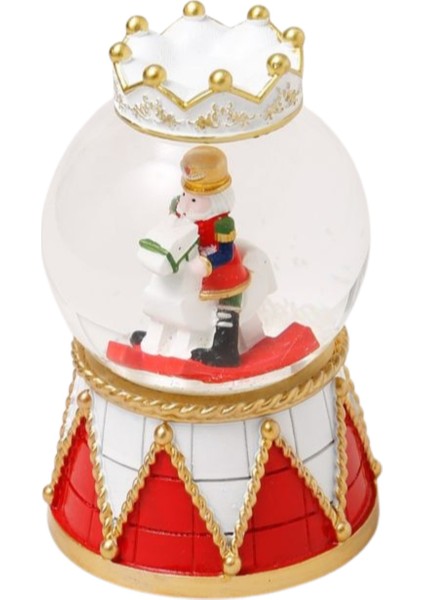 Parıldayan Beyaz Taçlı Sevimli Kar Küresi Fındıkkıran Yılbaşı Kar Küresi 8 cm 1751 fiyatları