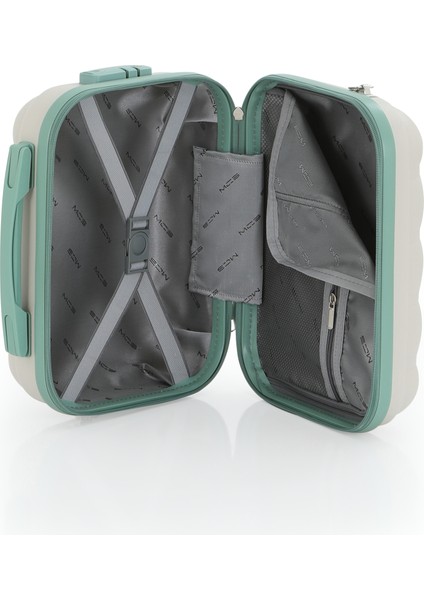 Polipropilen 3'lü Valiz Seti Büyük & Orta & Makyaj V305