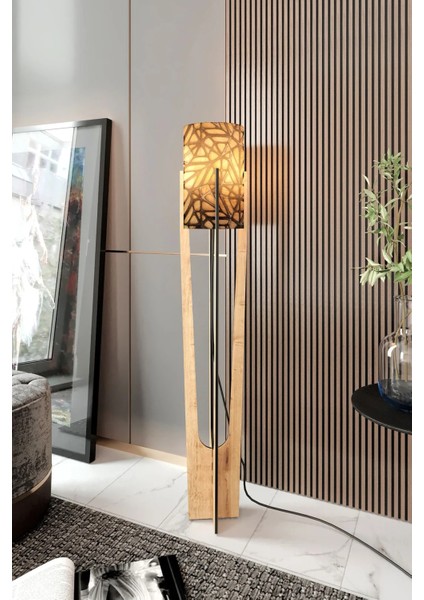 Minimalist Meşe Lambader Odnolib