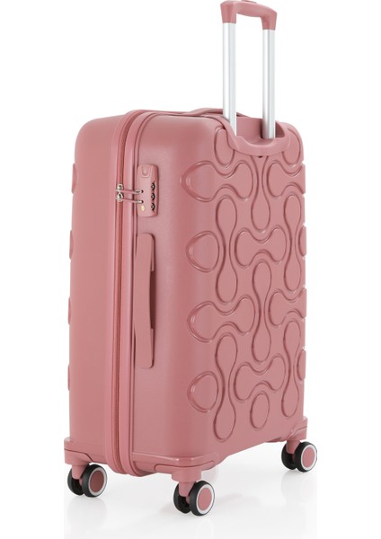 Polipropilen 3'lü Valiz Seti Büyük & Kabin & Makyaj V376