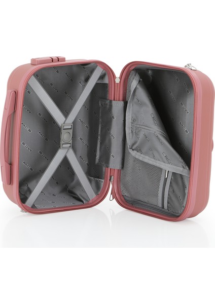 Polipropilen 3'lü Valiz Seti Büyük & Kabin & Makyaj V376