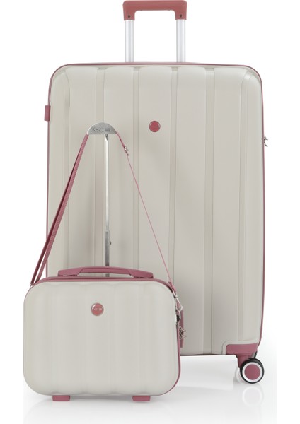 Polipropilen 2'li Valiz Seti Büyük & Makyaj V305