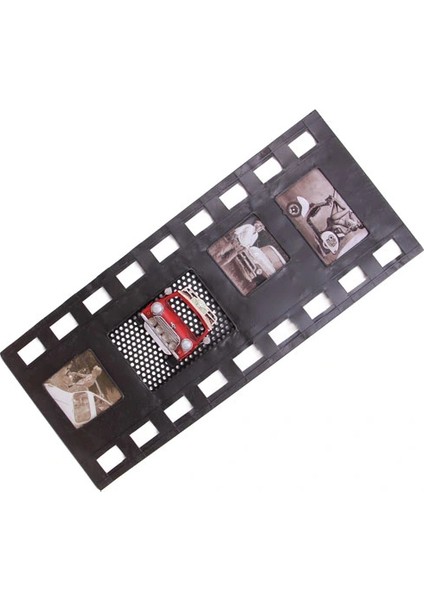 Dekoratif Metal Çerçeve Film Şeridi Temalı Dörtlü fiyatları