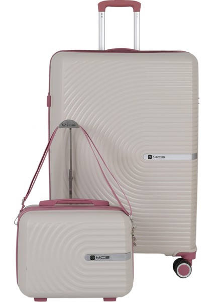 Polipropilen 2'li Valiz Seti Büyük & Makyaj V374