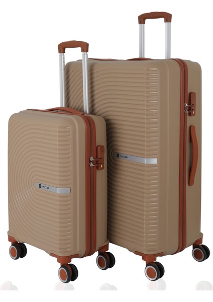 Polipropilen 2'li Valiz Seti Büyük & Kabin V374