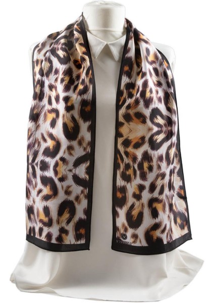 I74 %100 Ipek Leopar Desenli Kadın Fular indirimleri