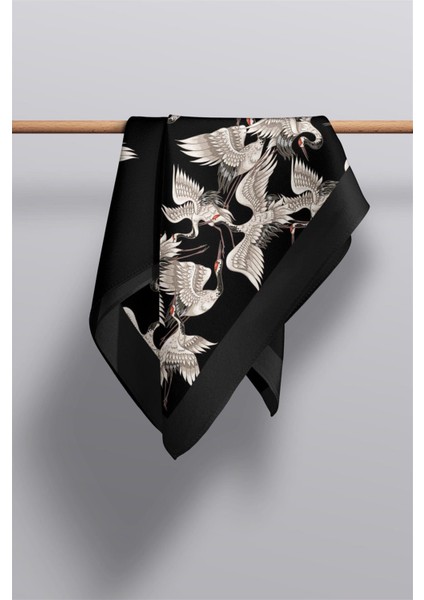 I76 %100 Ipek Leylek Desenli Kadın Fular fırsatları