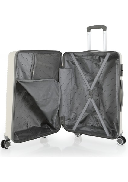 Polipropilen 3'lü Valiz Seti Orta & Kabin & Makyaj V374