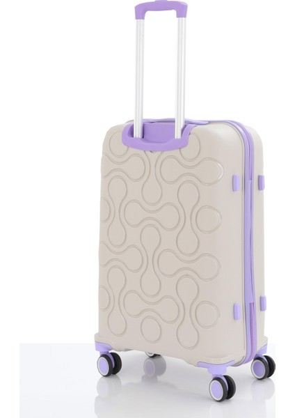 Polipropilen 3'lü Valiz Seti Büyük & Orta & Makyaj V376