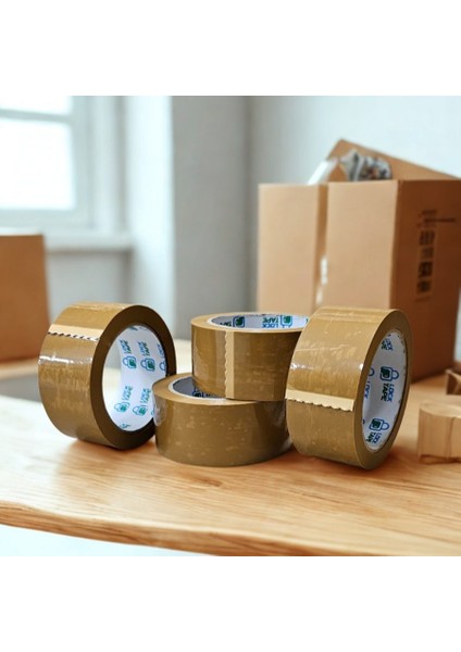 45MM Kahve Rengi Koli Bandı- 6 Adet - Hotmelt - Extra Güçlü Yapışma