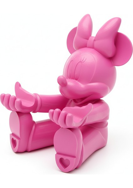 Universal Mouse Tutucu Pembe Figür