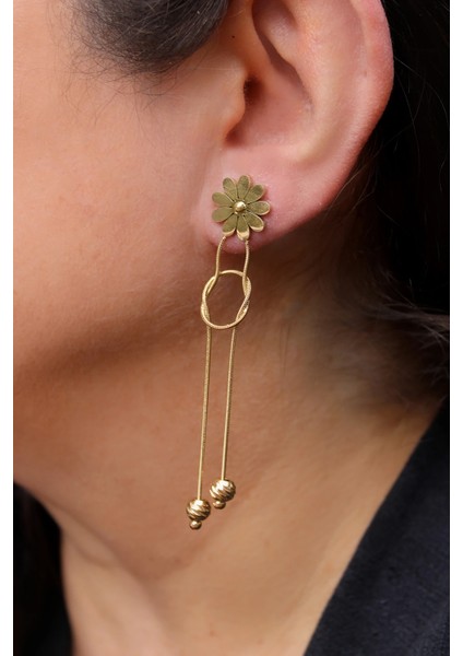 Gold Daisy Swing Kadın Küpe fiyatları