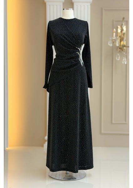 Simge Abiye Elbise Siyah