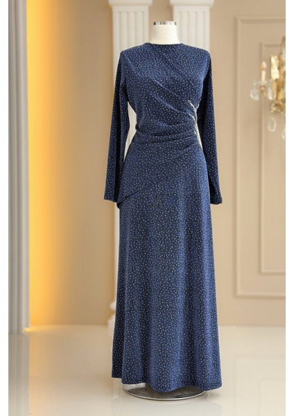 Simge Abiye Elbise Indigo