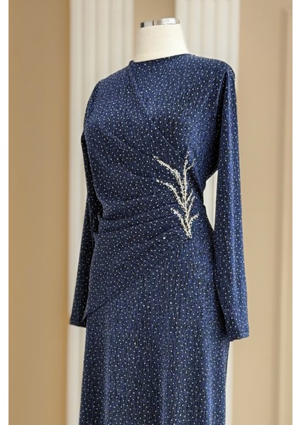 Simge Abiye Elbise Indigo fiyatları