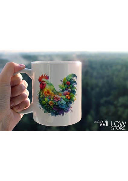 Yaprak Desenli Hayvanlar Serisi 11 , Hediyelik ,sevimli Hayvanlar,yüksek Kalite Porselen Kupa Bardak