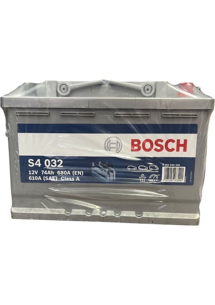 12V 74AH Amper Standart Akü(72 Amper Boyutundadır)Üretim 2025