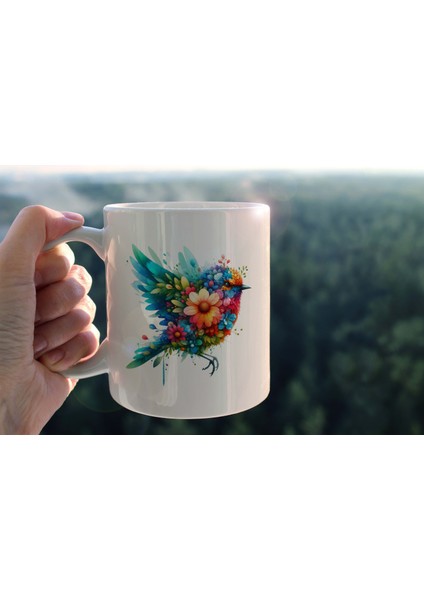 Yaprak Desenli Hayvanlar Serisi 21 , Hediyelik ,sevimli Hayvanlar,yüksek Kalite Porselen Kupa Bardak