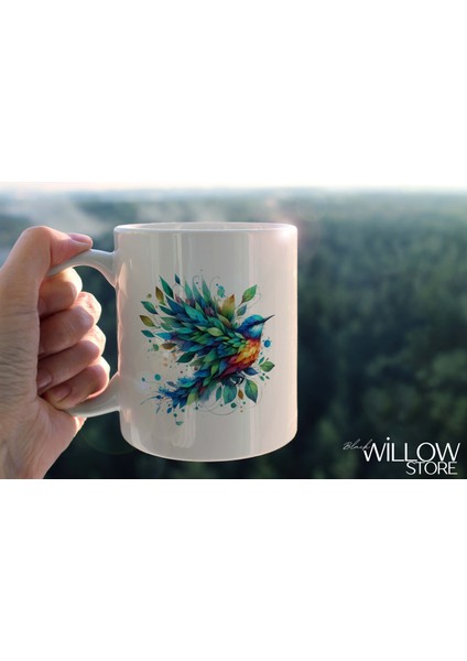 Yaprak Desenli Hayvanlar Serisi 24 , Hediyelik ,sevimli Hayvanlar,yüksek Kalite Porselen Kupa Bardak