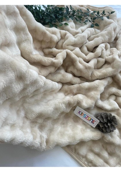 Peluş Bebek Battaniyesi Kabartmalı Kalın Kışlık Bebek Battaniyesi 100X120 cm modelleri