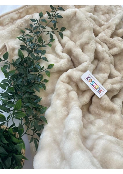 Peluş Bebek Battaniyesi Kabartmalı Kalın Kışlık Bebek Battaniyesi 100X120 cm fırsatları