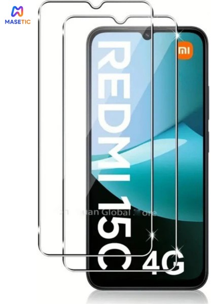 Xiaomi Redmi 15C ile Uyumlu Ekran Koruyucu Şeffaf Temperli Cam Ekran Koruyucu 2 Adet