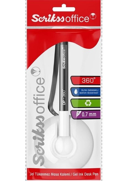DP-360 Jel Tükenmez Kalem Masa Kalemi 0.7 mm Beyaz modelleri