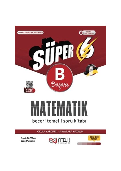 6. Sınıf Matematik B Beceri Temelli Soru Kitabı