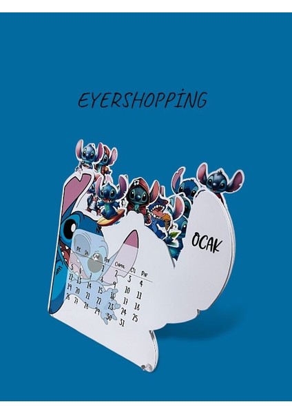 2026 Stitch Masa Takvimi Pleksi ile Birlikte fiyatları