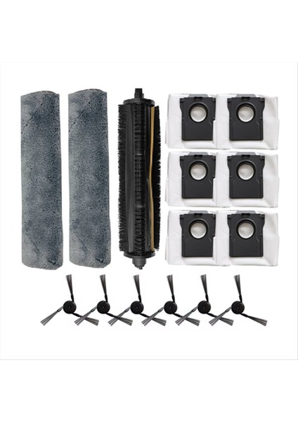 Dreame Mova Z5/z5 PRO/Z50 Ultra Dolaşmayan Rulo Fırça Toz Torbası Yan Fırça Paletli Paspas Bezi Yedek Parçalar (Yurt Dışından)