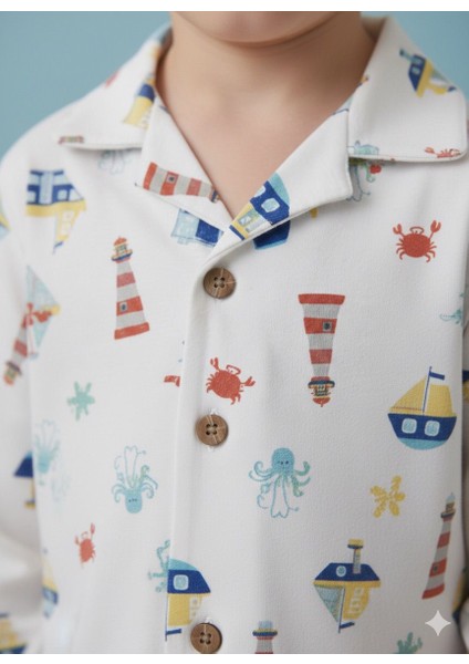 Desenli Pijama Takımı 2-3-4-5 Yaş %100 Pamuk fiyatları