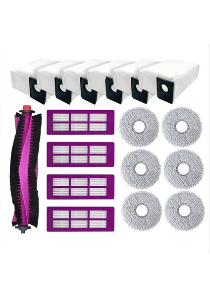 Uyumlu Eureka J15 Max Ultra Yedek Parça Aksesuarları Ana Fırça Hepa Filtre Paspas Bezi Toz Torbası (Yurt Dışından)