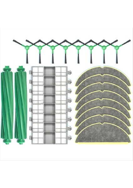 Irobot Roomba Için 205 Dustcompactor Vac / Combo Yedek Parçalar Aksesuarlar Ana Yan Fırça Hepa Filtre Mop Bez (Yurt Dışından)