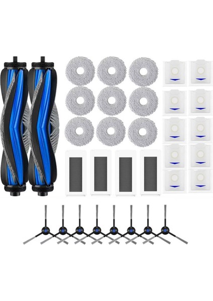 Ecovacs Debot N30 OMNI/N30 Pro Omni Aksesuar Ana Yan Fırça Hepa Filtre Paspas Toz Torbası Robot Vakum Değiştirme (Yurt Dışından) fiyatları