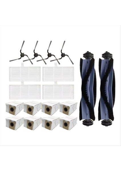 18 Adet Eufy C10 Robotlu Süpürge Yedek Parçalar Ana Yan Fırça Hepa Filtre Büyük Kapasiteli Toz Torbası (Yurt Dışından) fiyatları